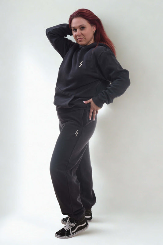 VINTAGE RIBBED CUFF PANTS  - KROW LINE